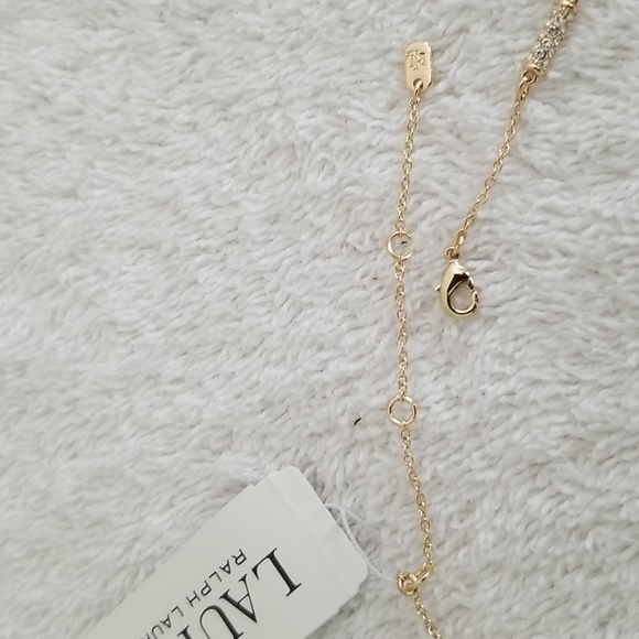 New Ralph Lauren Pave Tube Necklace - Picture 5 of 7